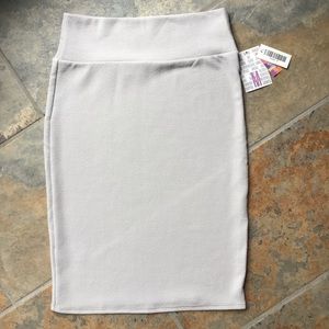 Light Grey Pencil Skirt